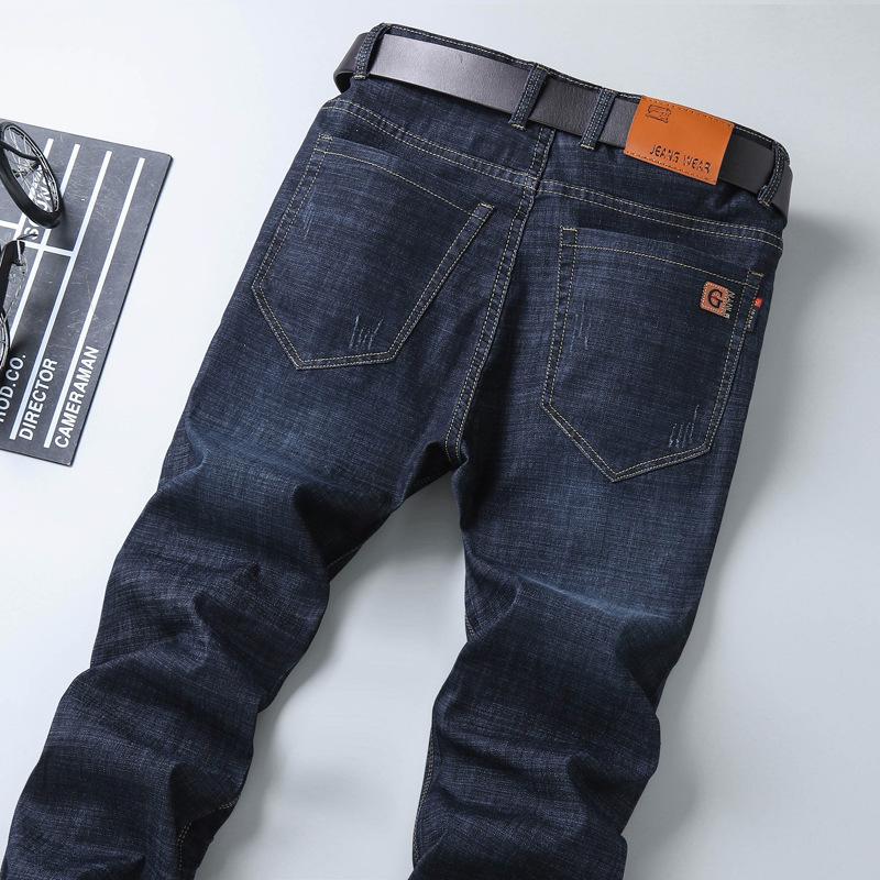 Modische Herren Straight-Leg Locker geschnittene Fleece-gefütterte Verdickte Warme Business Stretch Freizeit-Hose