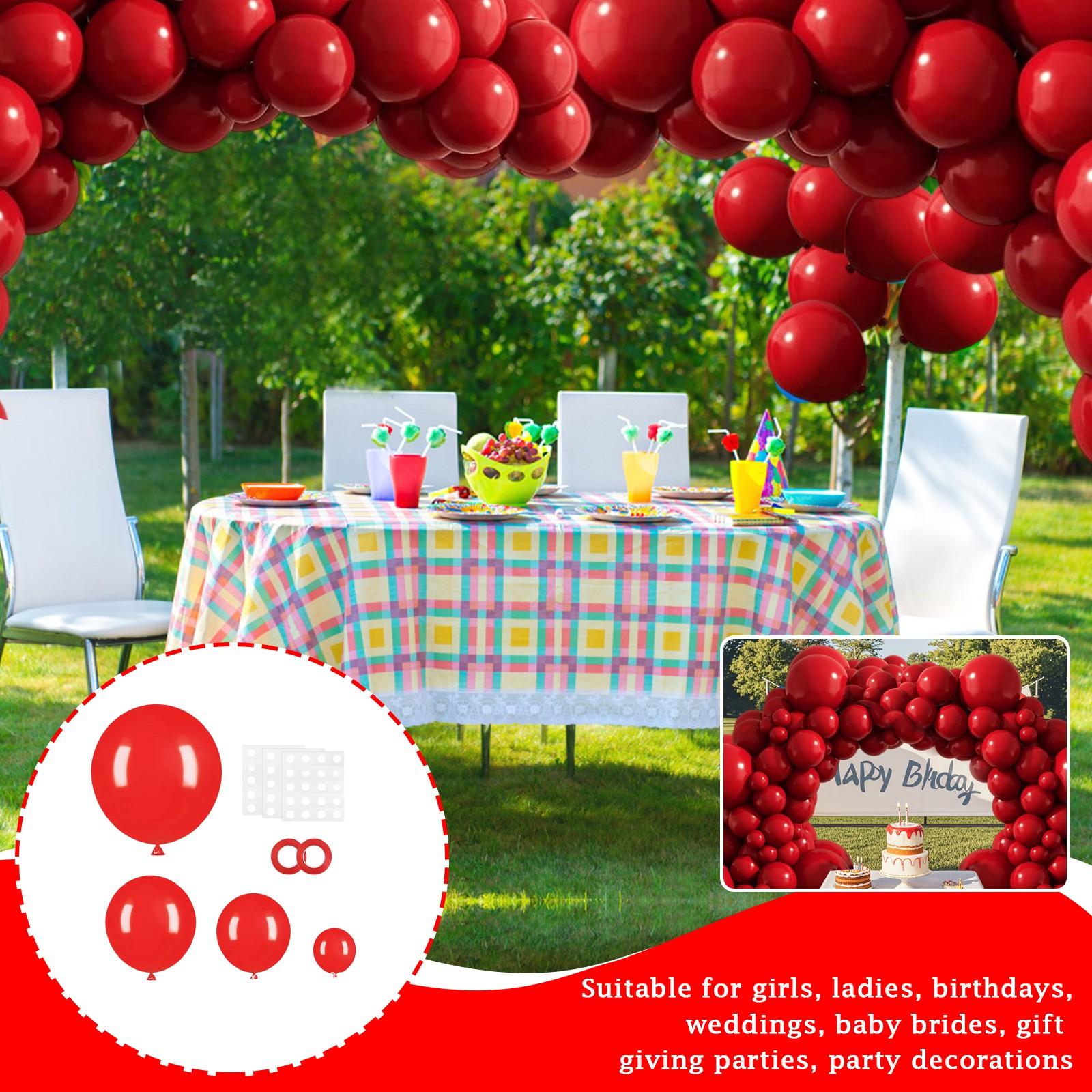 

129 Разных размеров пастельных наборов для гирлянд, арок, свет для дня рождения, Дня святого Валентина, крестин ребенка, объявления пола, свадебной вечеринки, украшения One Size красный