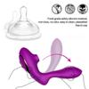 Tragbarer Vibrator zum Saugen der Vagina, 10 Geschwindigkeiten, vibrierender Saugnapf, Klitorisstimulator, flexibles Oralsex-Spielzeug