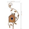 Metal Bird House Waterproofing Decorative Garden Birdhouse for Outdoor Patio Courtyard
