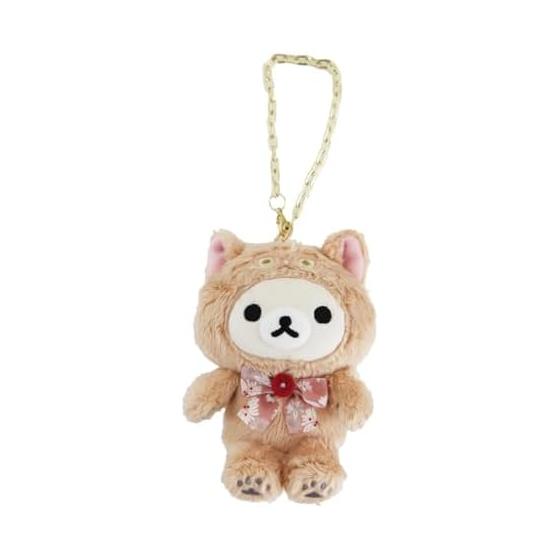 

[Paul and Joe Accessoire] Paul & Joe x Rilakkuma Plush Keychain Nunet x Korilakkuma (Beige) 000956-0002-01