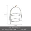 European-style Metal Dessert Display Rack Fruit Bowl Snacks Placed Glass Plates Birthday Party Wedding Dessert Display Rack Tray