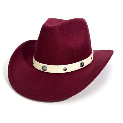 Beliebter Western-Cowboyhut Europäischer und Amerikanischer Stil Herren- und Damenparty Party Zylinder Frühling und Herbst Sonnenschutz Sonnenhut Jazzhut