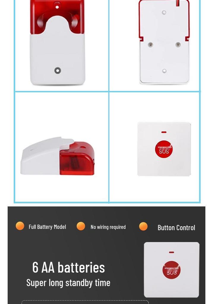 Cold Storage Wireless Alarm: One-Button Sound & Light Alerts for Preventing Door Closure and Freezer Emergency Rescues.