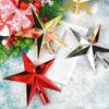 Electroplated 20CM Five-pointed Star Tree Topper for Christmas Decoration