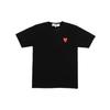 COMME Des GARCONS PLAY Basic T-Shirt Red Family Heart 'Black' Men's AZ-T288-051-1