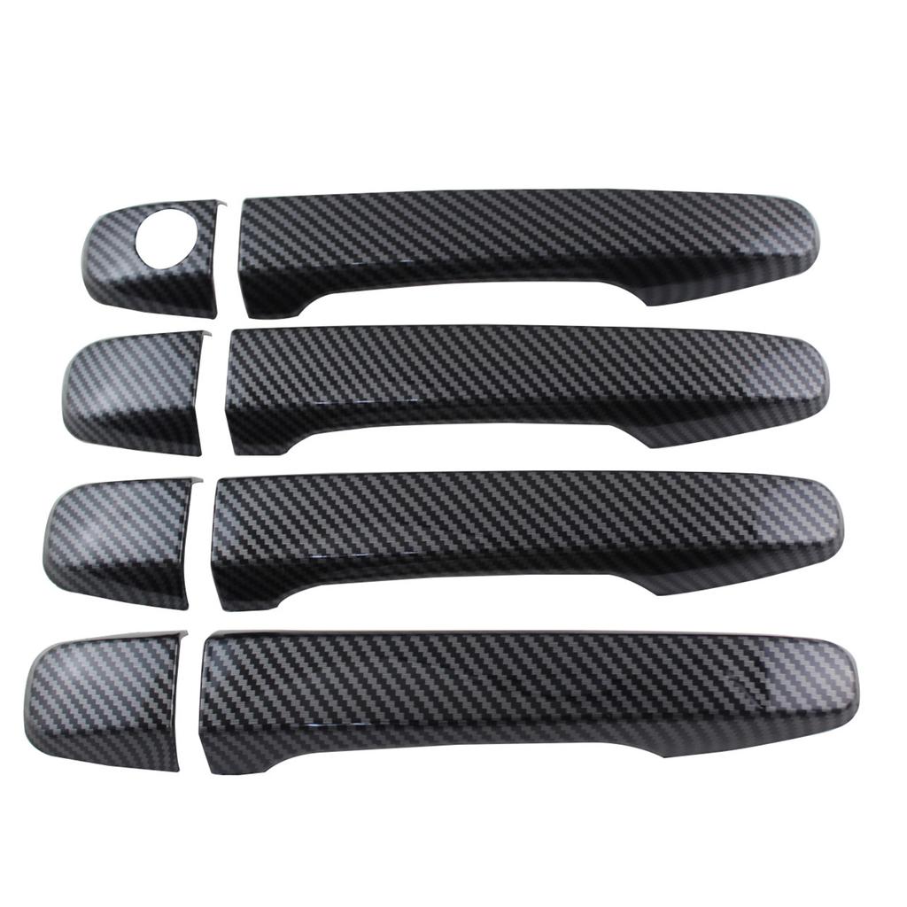 ABS Carbon Car Accessories Plated Door Handle Bowl Cover Trim Paste Style For Toyota Prius Prius30 Xw30 2010 2011 2012 2013 2015