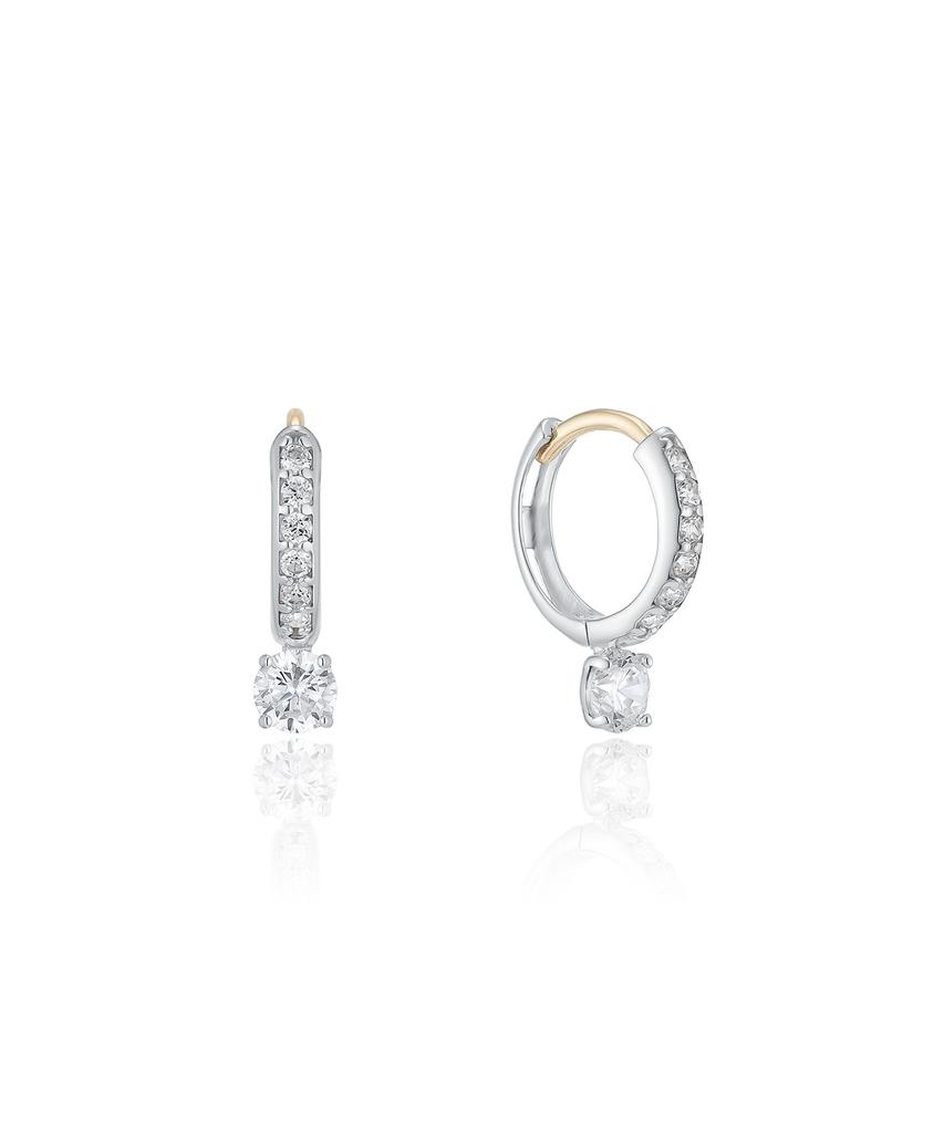 Lloyd Point Tennis 10K Gold One-Touch Ring Earrings Lotp2011T