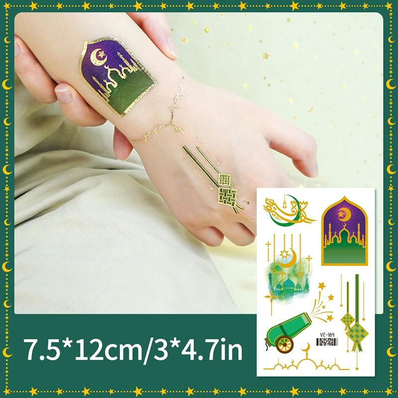 

Ramadan Decorations 2026 Ramadan Stickers Temporary Tattoo Sticker Muslim Party Supplies Ramadan Mubarak Accessories