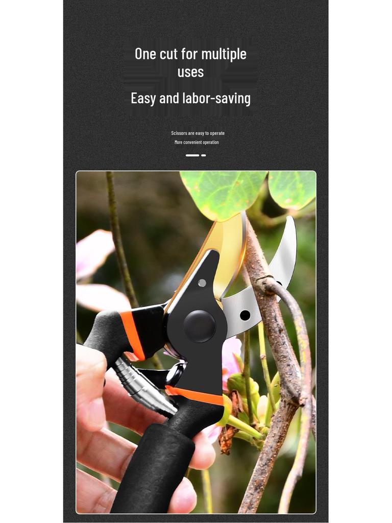 SK5 Steel Professional Garden Pruning Shears for Thick Branches - Durable and Powerful Scissors for Fruit Trees and Household Use