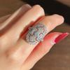 Special-interested Bridal Wedding Rings Full Brilliant CZ Elegant Women's Finger Accessories for Party Fashion Jewelry