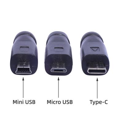 Professional DC5.5x2.1mm Power Adapter, Female To Male Converter Adaptor DC5521 To USB/ USB/Type-C Connector
