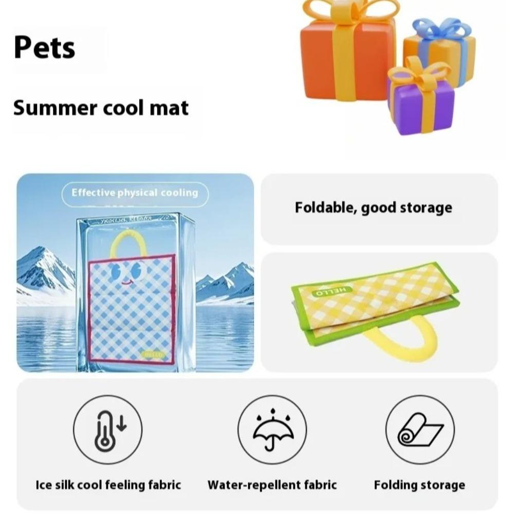 Waterproof Pet Cooling Mat Heat-Resistant Pet Bed Pet Accessories Summer Sleeping Pad Crate Mat