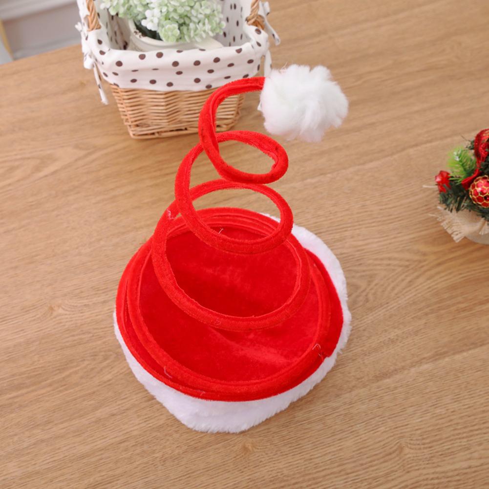 Christmas Decoration Hat Red Spring Hat Xmas Santa Cap Party Accessories