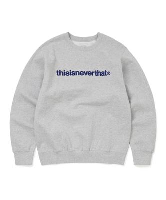 Thisisneverthat T-Logo Rundhals heäTher Grau