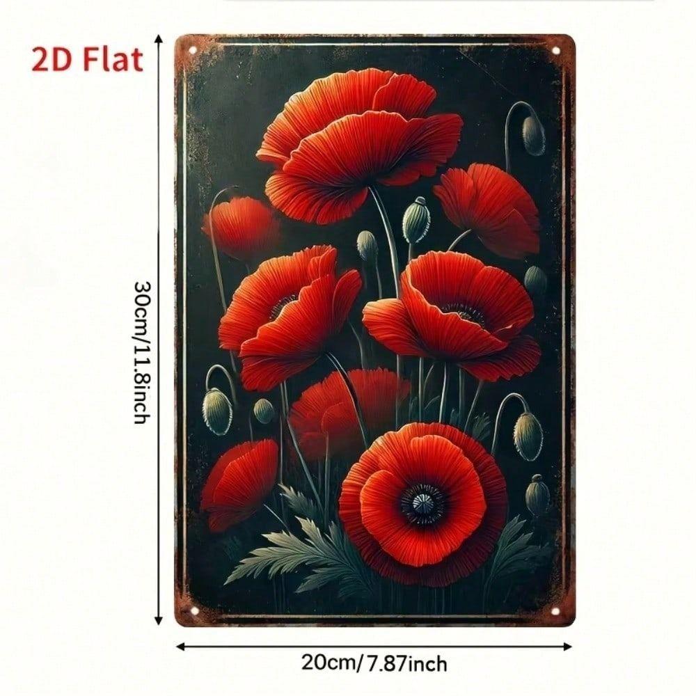Metal Wall Art Decorative Painting 20x30cm Tin Sign Vintage Home Decor