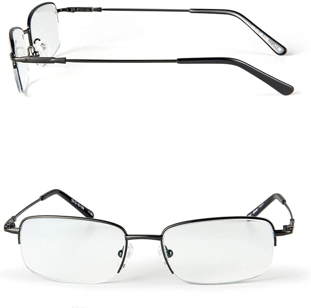 [CEETOL] Stylish Men's Reading Glasses, Bifocal, Progressive, Multifocal, Blue Light Blocking, UV Protection, for Computers, Smartphones, PCs, Driving