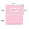 Valentine's Day Thank You Card - Pink Coated Paper Gift Card Packaging