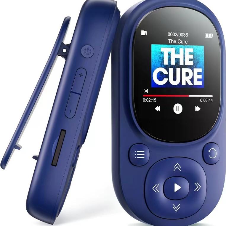 

Multi-Color Clip Bluetooth MP3/MP4 Player with Recording 32GB синій