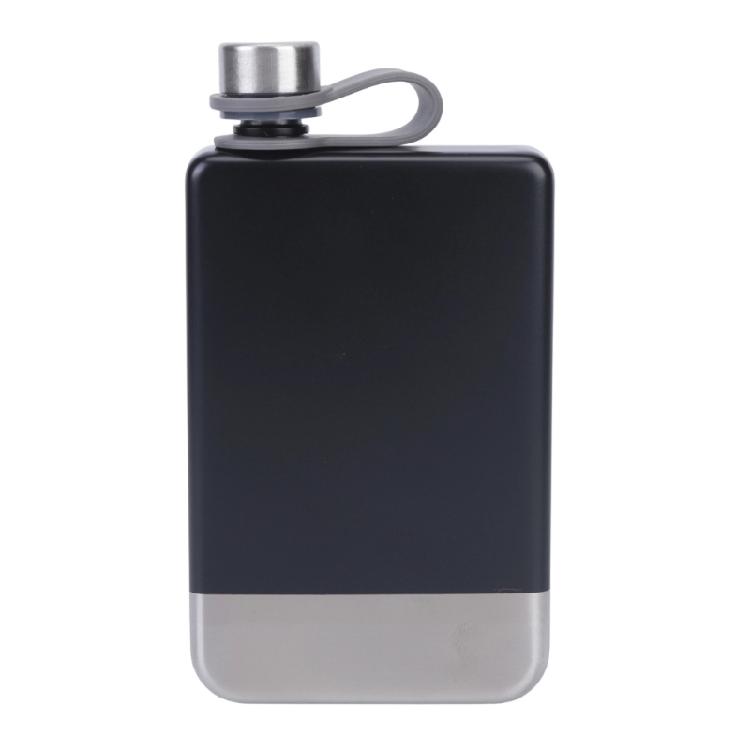 Flachmann für Männer 9OZ Edelstahl Hip Flask Whiskeys Spirituosenflasche mit Schraubverschluss für Outdoor Camping Wandern Vatertag Geschenk