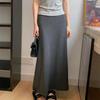 Ice Silk Midi Skirt: Women's Korean Style Summer Casual Bodycon Slimming Skirt