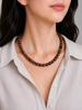 8mm Natural Mahogany Obsidian Gemstone Beads Jewelry Handcrafted Women Necklace 17-20" Gift For Birthday 8BN-16