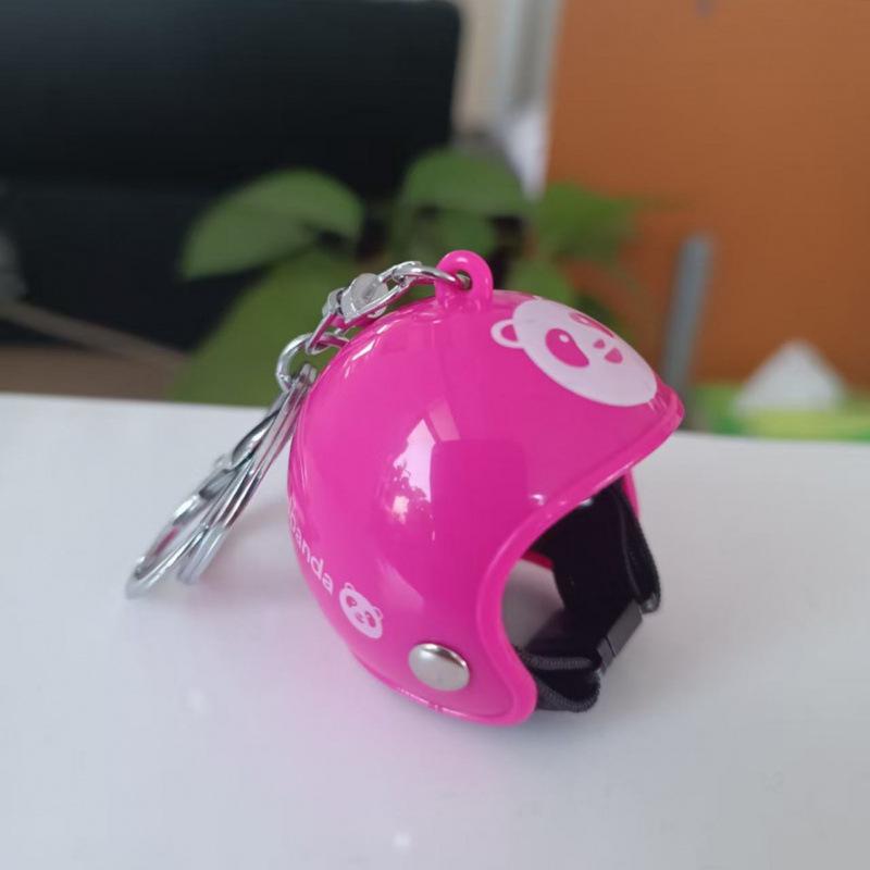 Premium Windproof Duck Helmet Keychain with Star Design