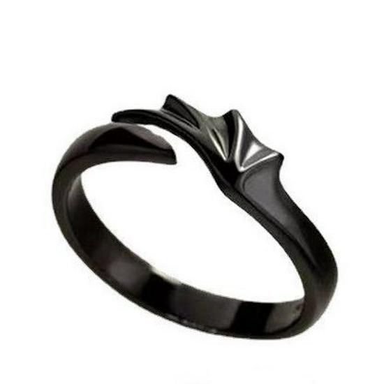 Angel & Demon Wing Couple Rings: European & American Style, Personalized Openable Thai Silver Rings