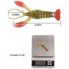 Artificial Bait Fake Lure Sinking Spinner Luminous Lobster Fish Hook Sea Firmness for Beginners Shaking Double Circle