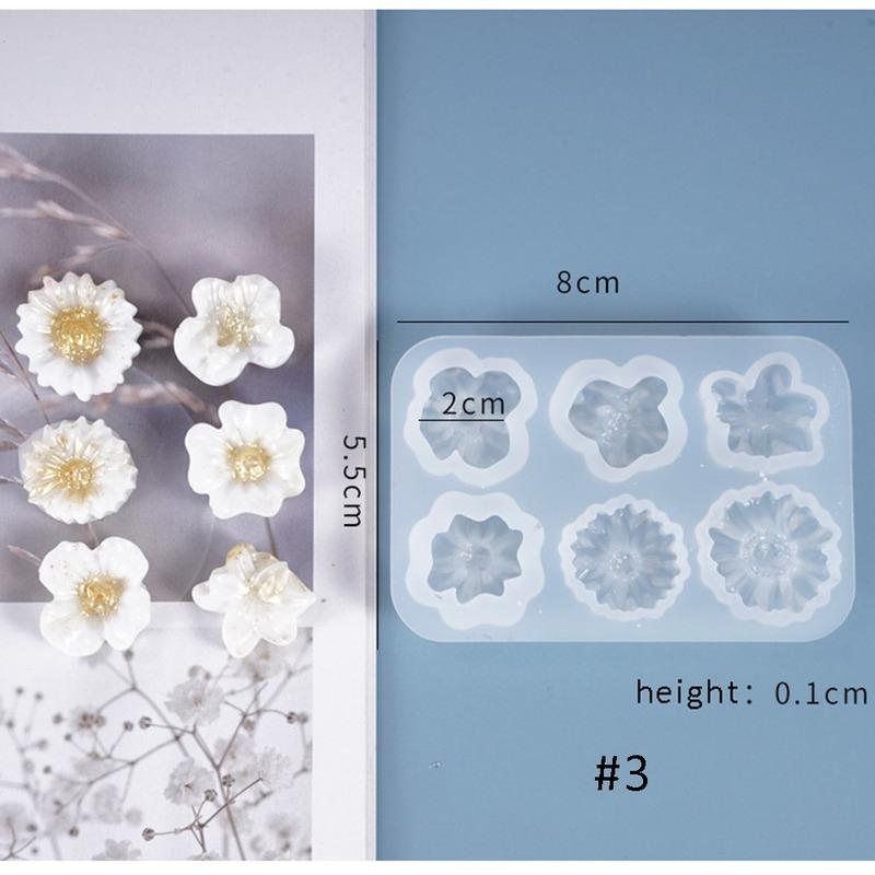DIY Kristall Epoxy Form Kleine Blumen Dekoration Ganze Bord Multi-Spezifikation Daisy Silikon Form