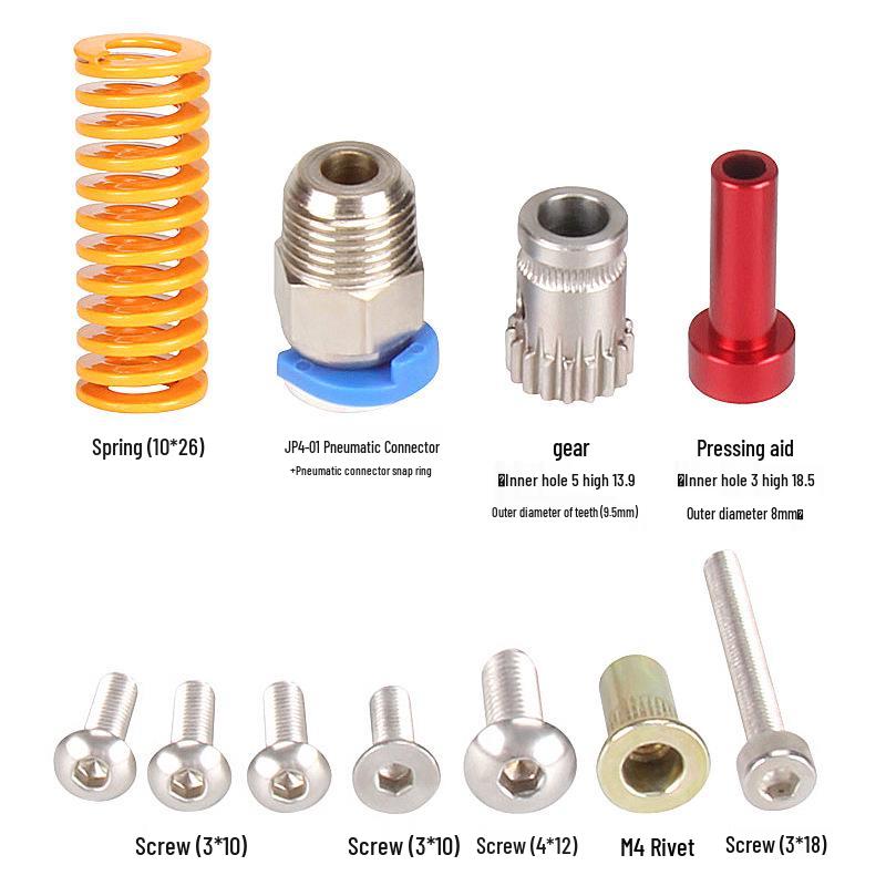 CR-10S PRO/Ender-3 Dual Pulley Extruder - Red