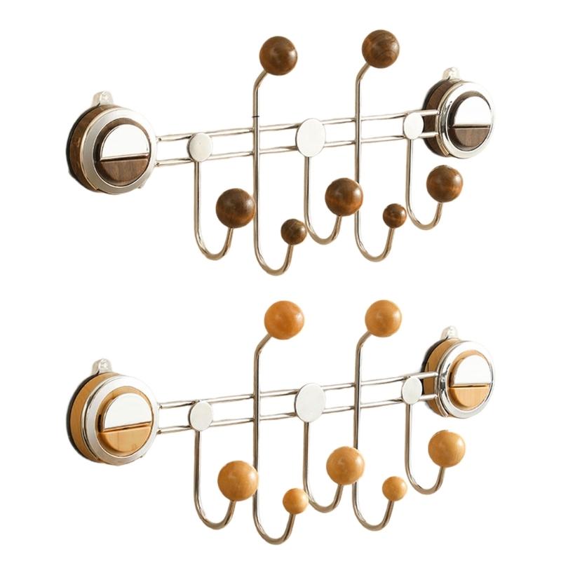 Suction Cup Hook for Bedroom Bathroom Door Mounted Living Room Clothes Hanger Strong Load Capacity Storage Rack