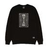 EIGHTVOLUME Ev Skull Card Oversized Sweatshirt