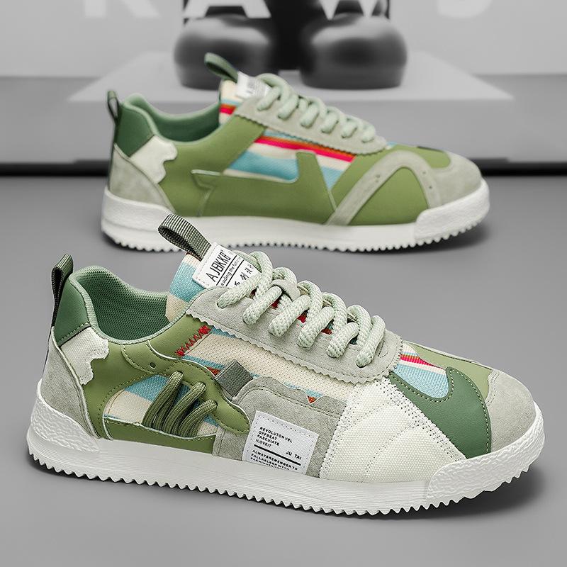 Fashion Large Size Men's White Sneakers Autumn Comfortable Non Slip Running Shoes Luxury Soft Sole Fashion Lace Up Outdoor Casual Shoes