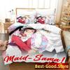 Kawai New Kaichou Wa Maid-sama Beding Set Printed Bed Linen Set With Pilowcase Bed Soft Duvet Cover Soft Single Double Quen King-Sized Dimensionsd