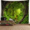 Window View Tapestry Wall Hanging Bedroom & Living Room Wall Decor Backdrop Tree Hollow Stove Hanging Large Tapestry