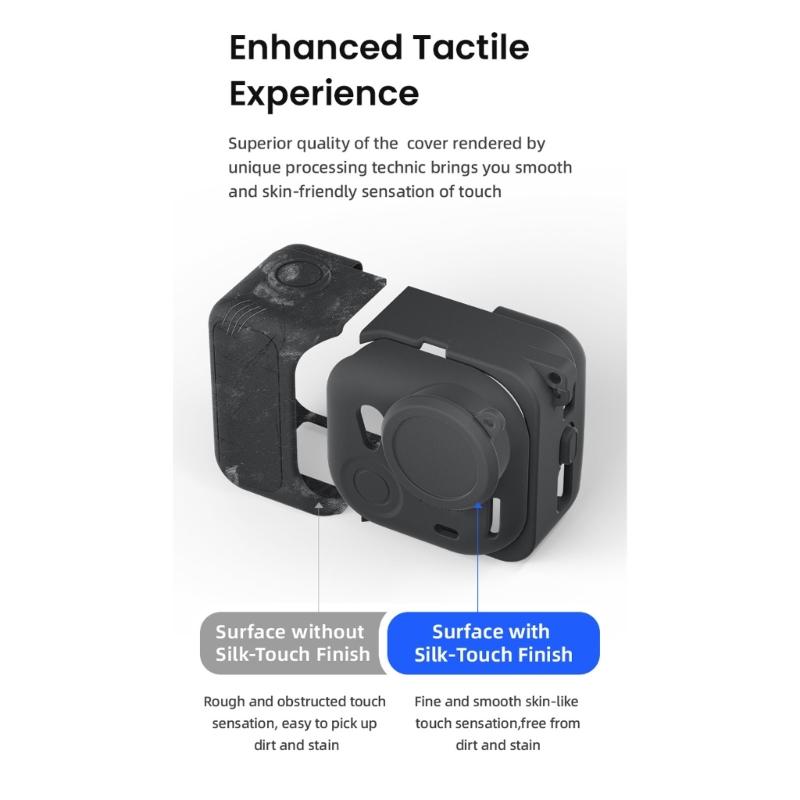 1 Set Shockproof Silicone Case For 360 GO Ultra Sports Camera Anti Scratch Anti Dust Water Resistant Flexible Grip