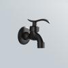 Black Brass Faucet Single Handle Washing Machine Mop Pool Faucet Wall Mounted Laundry Bathroom Water Tap 1Pc
