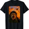 Funny Screaming Cat Fighter Jet Pilot Kitty Selfie T-Shirt