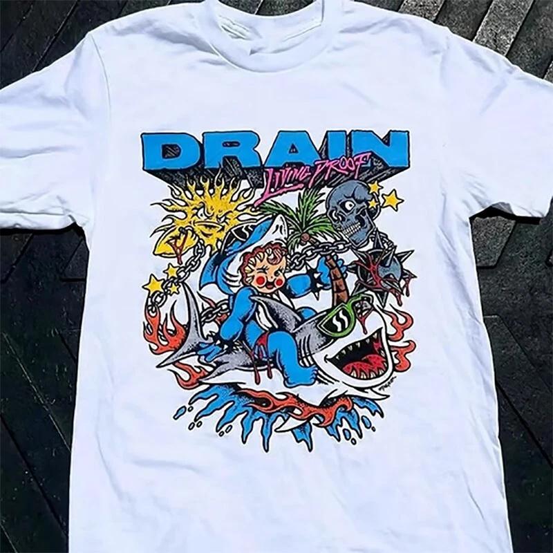

Drain Band Shirt Living Proof Music White All Size Gift Fan T-Shirt OM117 4XL