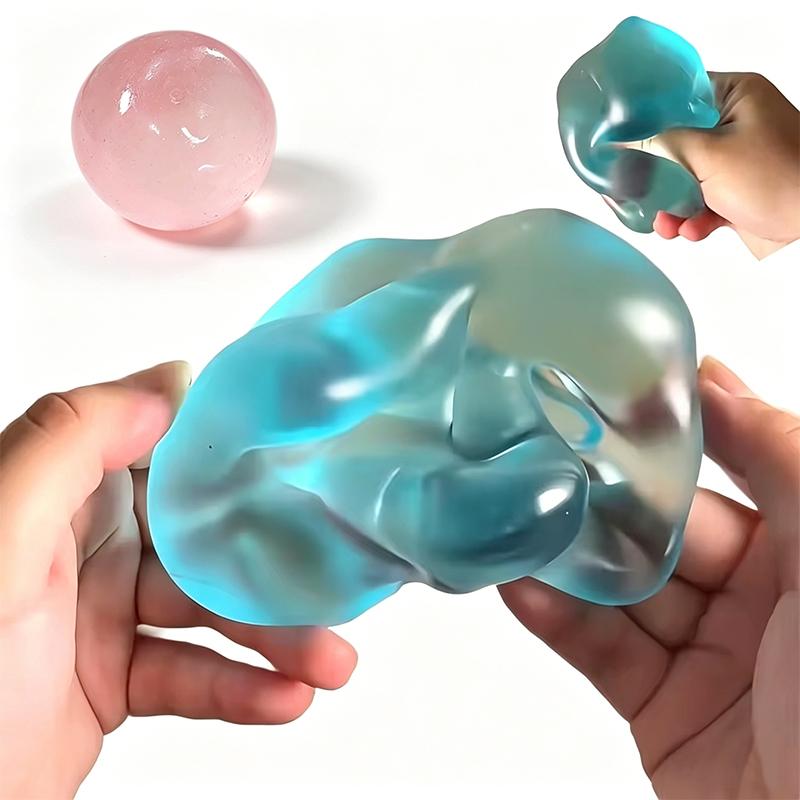 Favorite Toy Blue/Pink Maltose Squishy Toys Anti Stress Sensory Fidgets Toy Soft Simulated Transparent Maltose Slow-Rebound Decompression Toy
