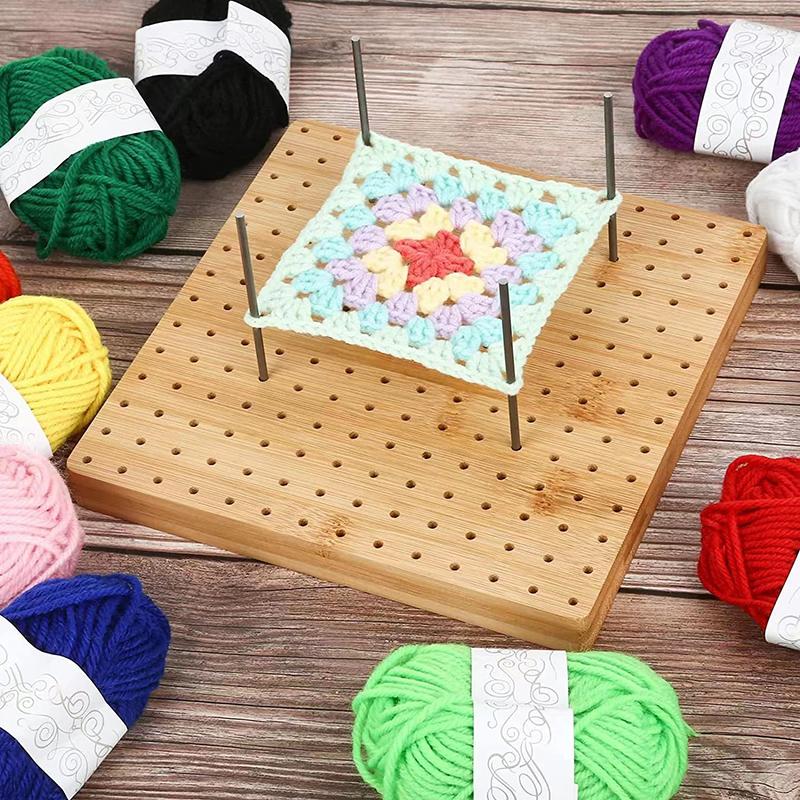 Wooden Knitting Blocking Board Granny Squares Crochet Blocking Mats For Shawls Scarfs Socks Sweaters And Diy Handmade Projects