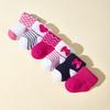 6 Pairs Pack 0-3 Months Baby Socks Girl Newborn Infant Cute Cotton Socks Set