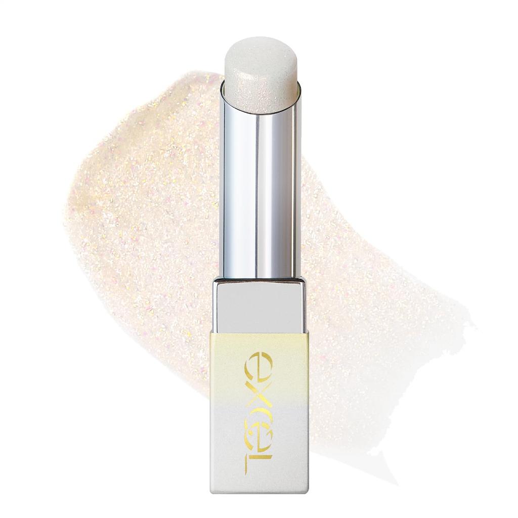 Excel Glow Prism GP01 Balm Transparent 3 Warm Pearl Stick Portable Cosmetics (Floral Pop) Highlighter, Color, Tones, Type,