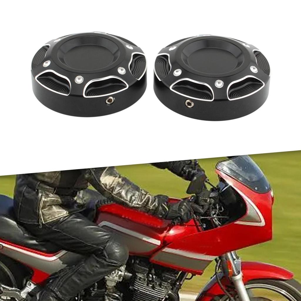 2 buc Capac acoperire orificiu cadru motocicletă înlocuiește 54 mm pentru Harley x350 negru