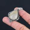 Daughters Day Deal 925 Silver Natural Golden Rutile Bezel Boho Pendant Jewelry