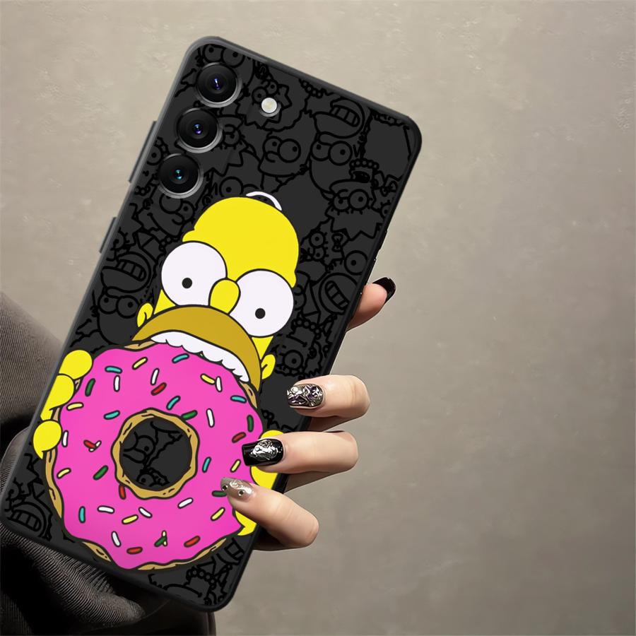 Funda Phone Cover Case for Samsung Galaxy A13 A20 A05 A70 A15 A04 A16 A40 A12 A17 A50 A06 S-simpsons Donut