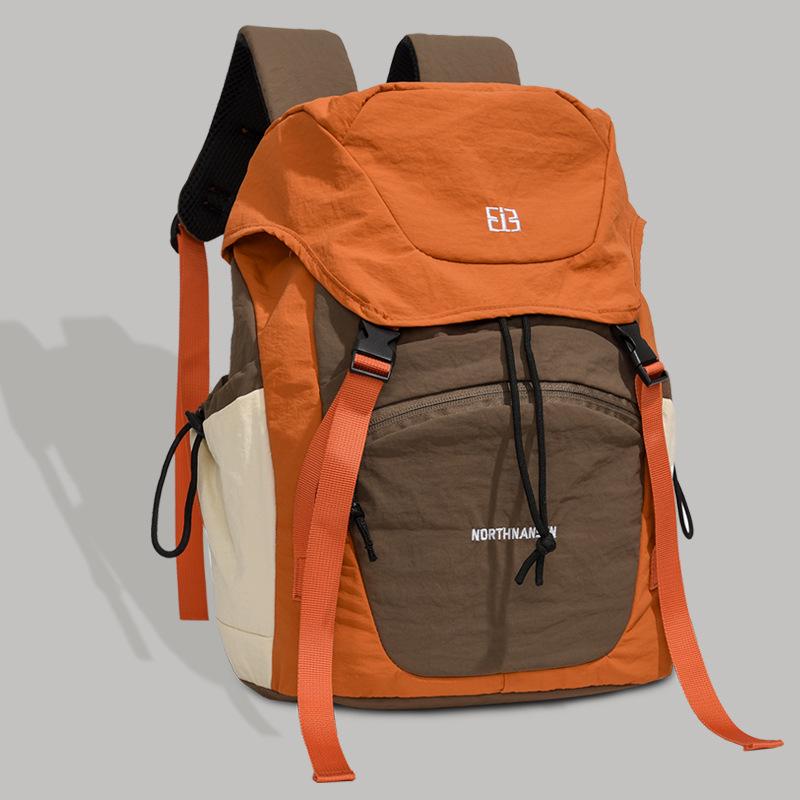 Trendy Color Block Casual Sports Backpack: Versatile, Lightweight, and Spacious Drawstring Travel Bag