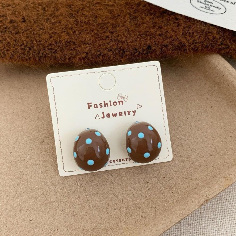 Jewelry Gifts Semicircle Stud Earrings Polka Dot Fashion Earrings Fashion Women Earrings  Women