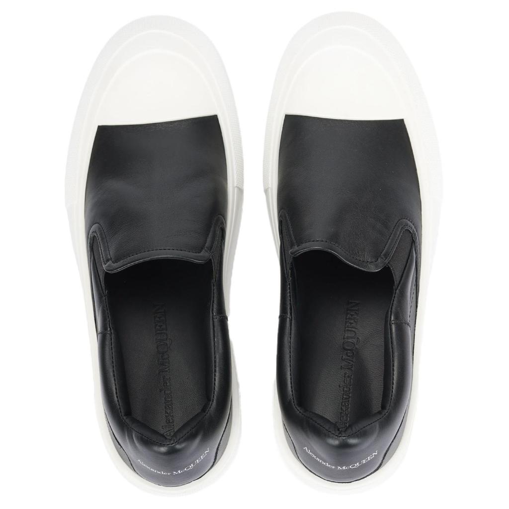 Alexander Mcqueen Deck Skate Plimsoll 'Black White' Women's 654592WHZT81070
